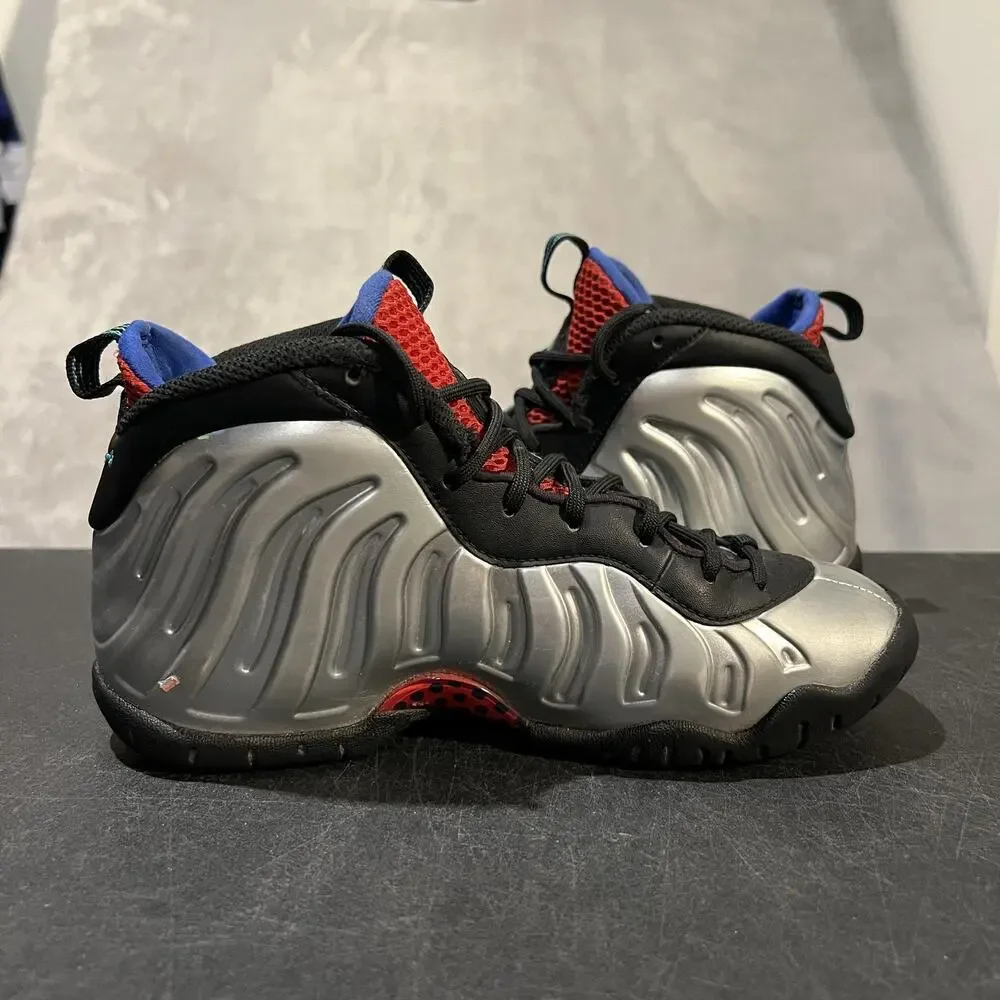 Nike Little Posite One All Star 2024 Shoes Youth 4Y Silver Foamposite FJ3303-001